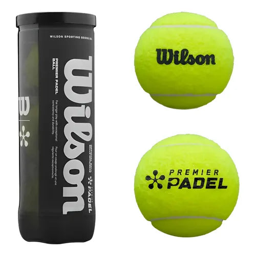 WILSON Premier Padel Ball - Yellow 3 Pack