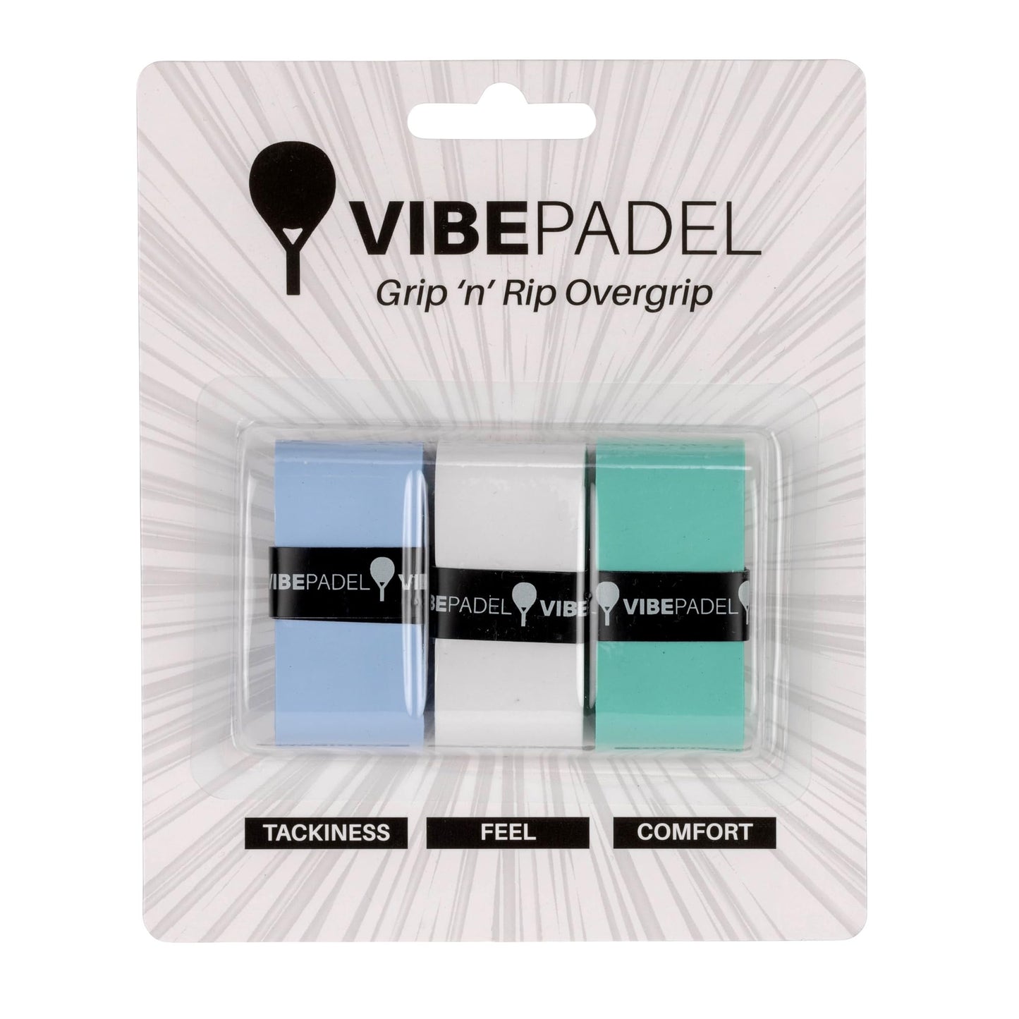 VIBEPADEL | Grip n Rip Padel Overgrip |  3 Pack
