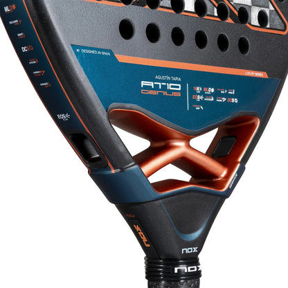 Padel Racket AT10 Genius Attack 18K by Agustin Tapia 2025