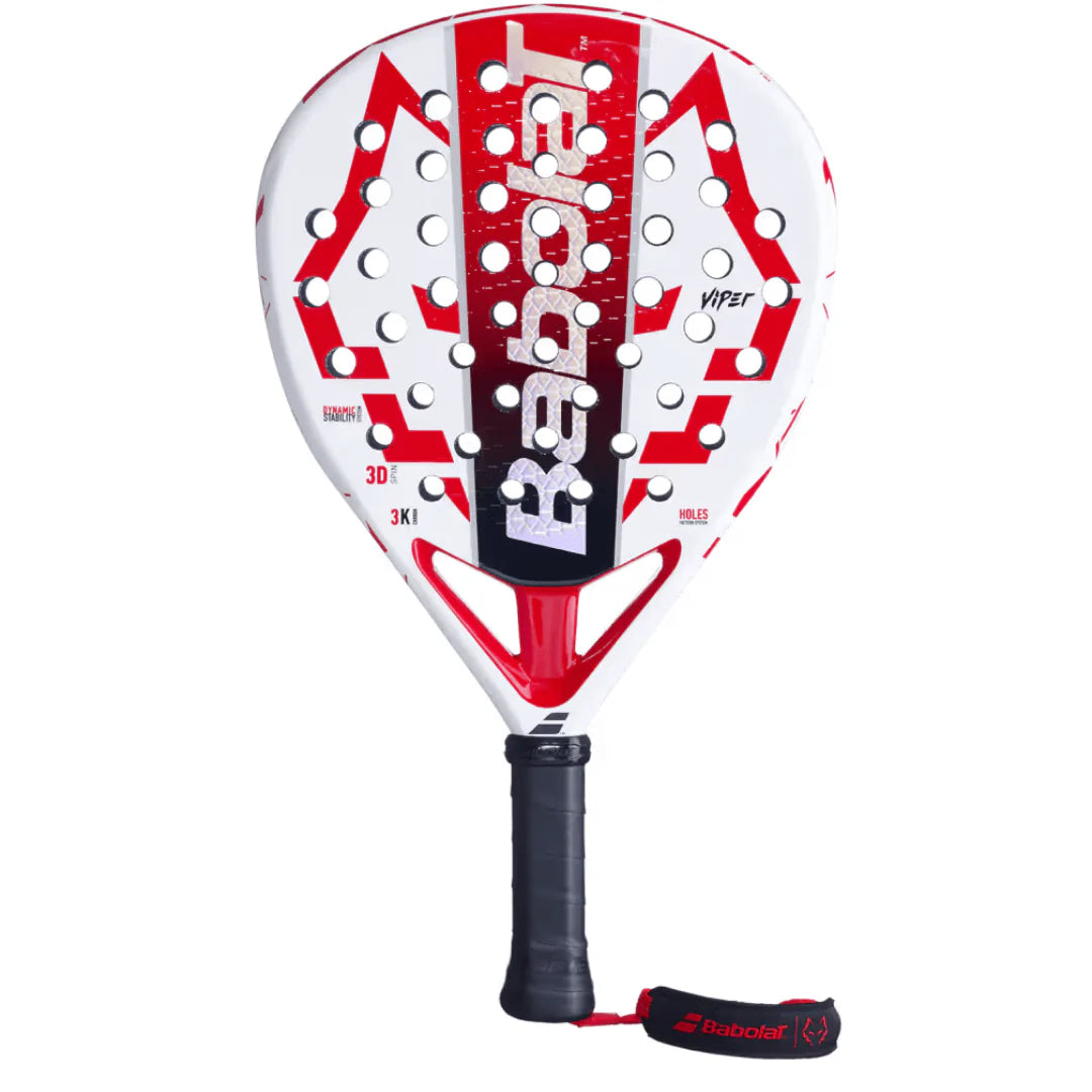 Babolat Technical Viper Juan Lebron Padel Racket (White/Red)